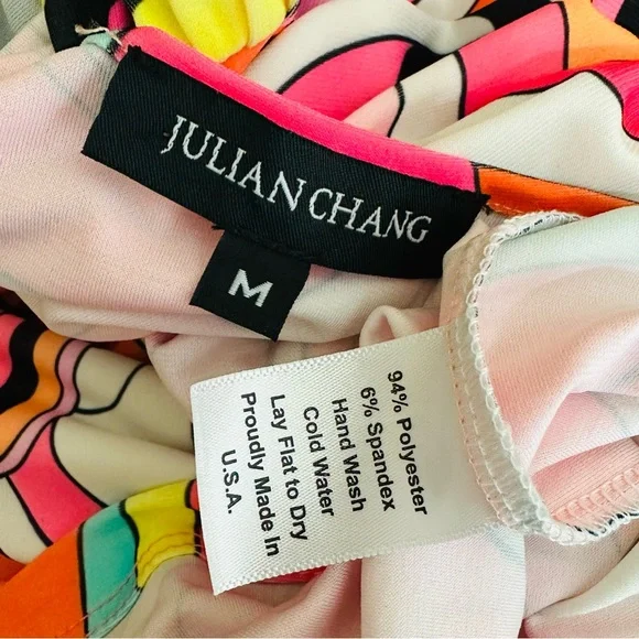 Julian Chang Retro 70’s Inspired Abstract Jumpsuit Size Medium